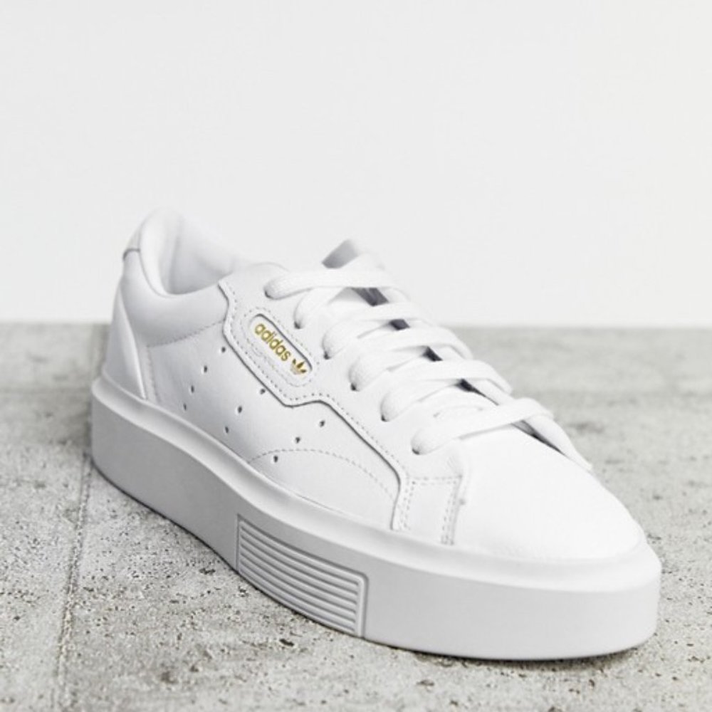 Adidas Originals Super Sleek sneakers in white